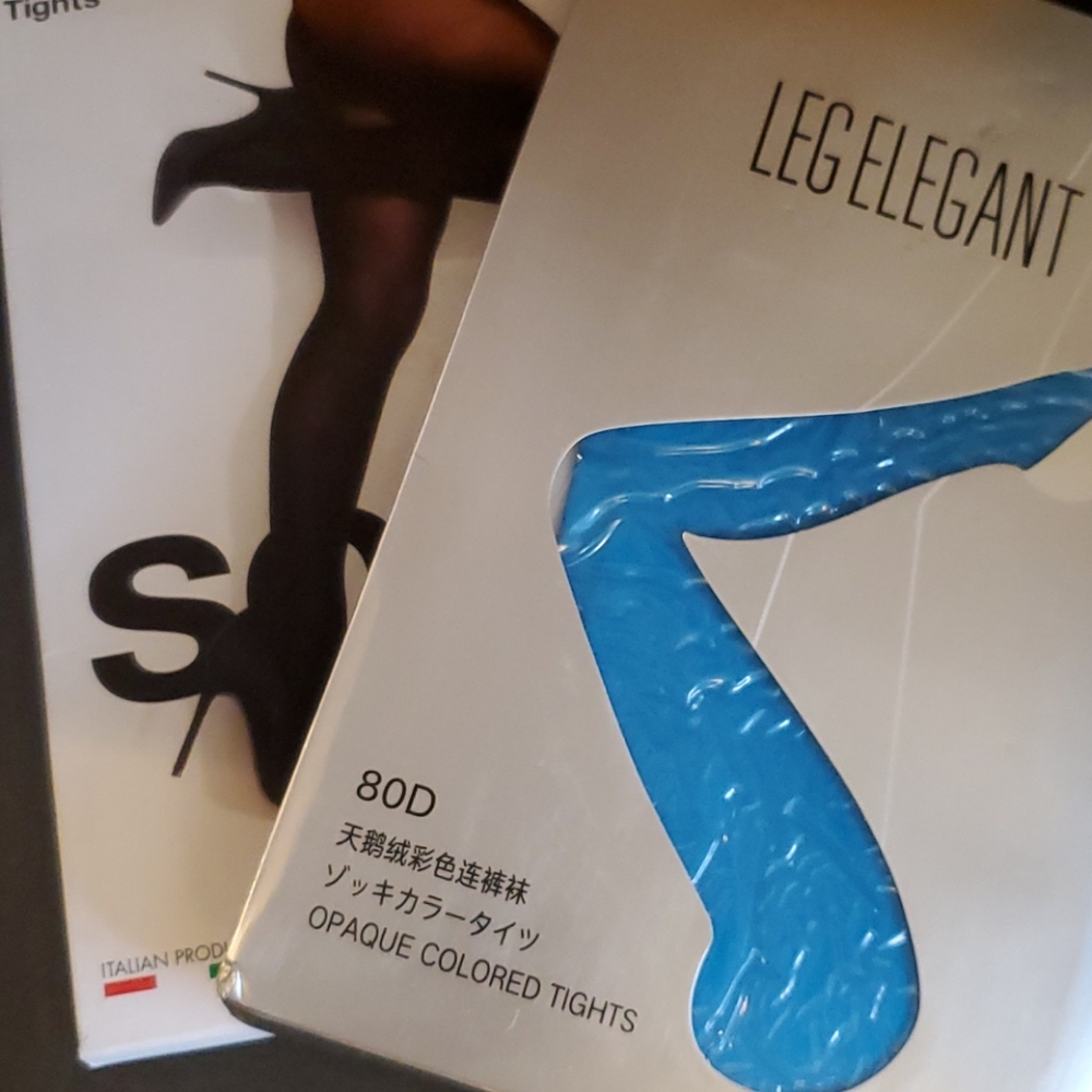2 pairs Blue Tights